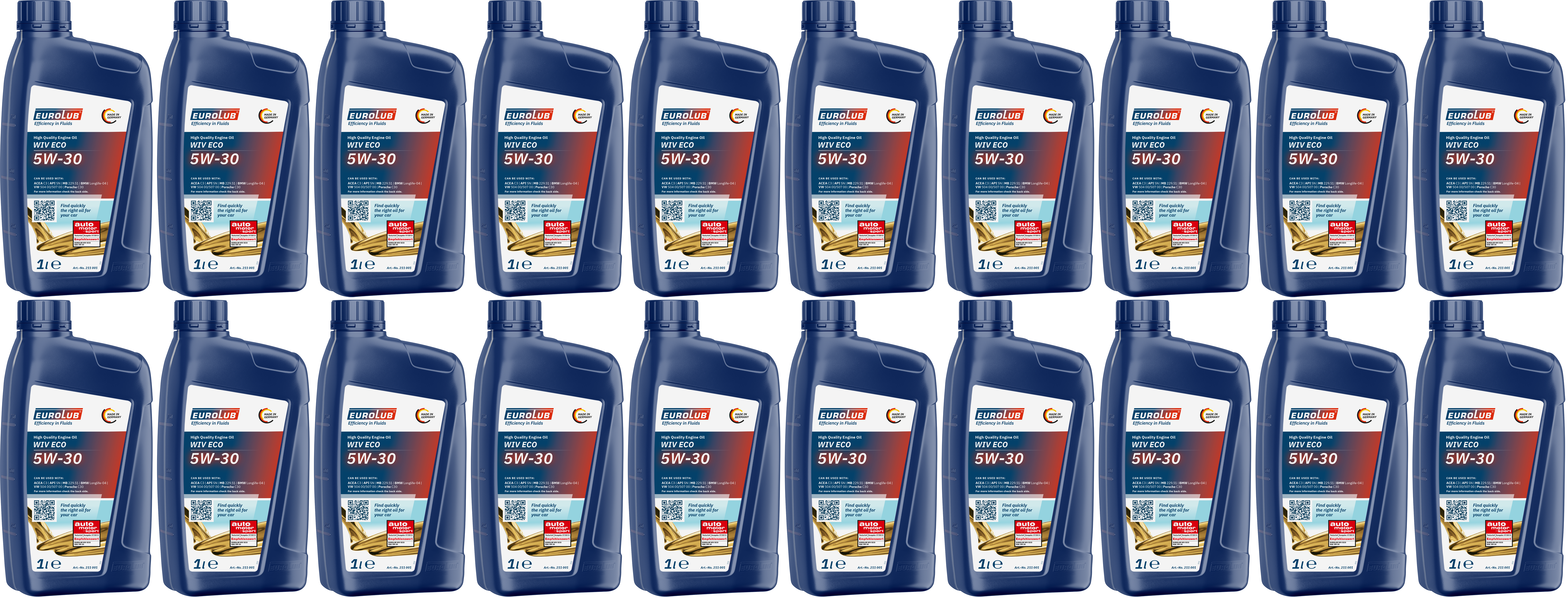 EUROLUB WIV ECO 5W-30 Motoröl 20x 1l = 20 Liter